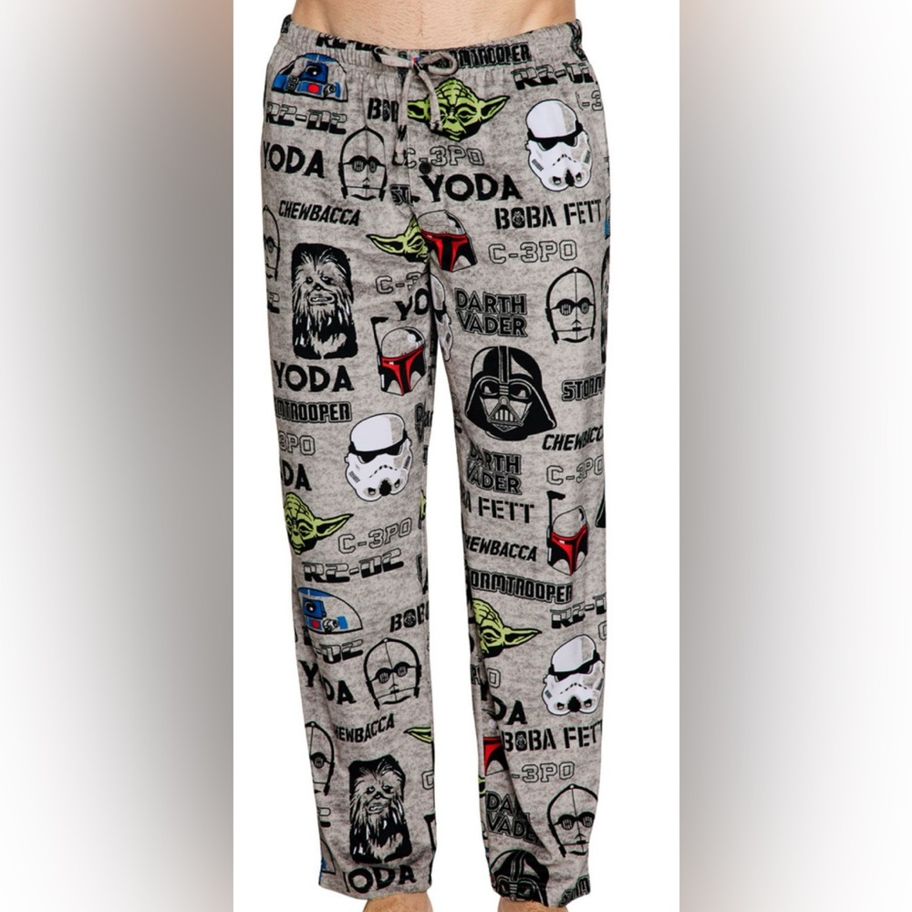 Star Wars Graphic Print Super Soft Pajama Pants With Drawstring Waistband Small